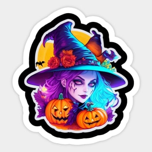 witchy Halloween Sticker